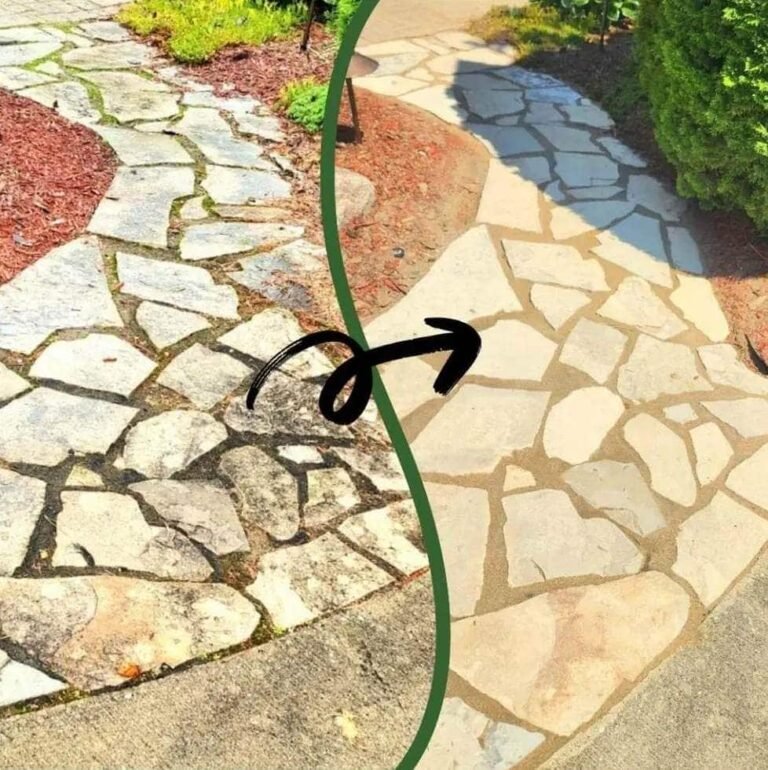before and after grime busters is done